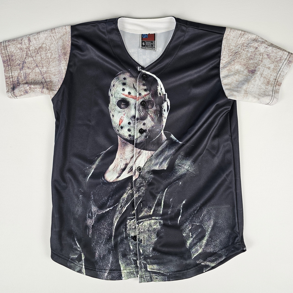 Men's Graphic Black and White Jersey Shirt